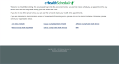 Desktop Screenshot of ehealthscheduling.com
